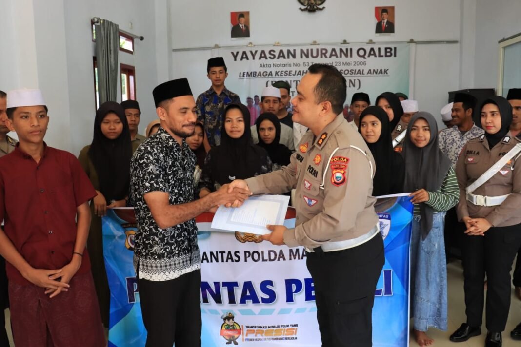 Polantas Peduli: Ditlantas Polda Malut Salurkan Bantuan ke Panti Asuhan Nurani Qalbi Polantas Peduli: Ditlantas Polda Malut Salurkan Bantuan ke Panti Asuhan Nurani Qalbi
