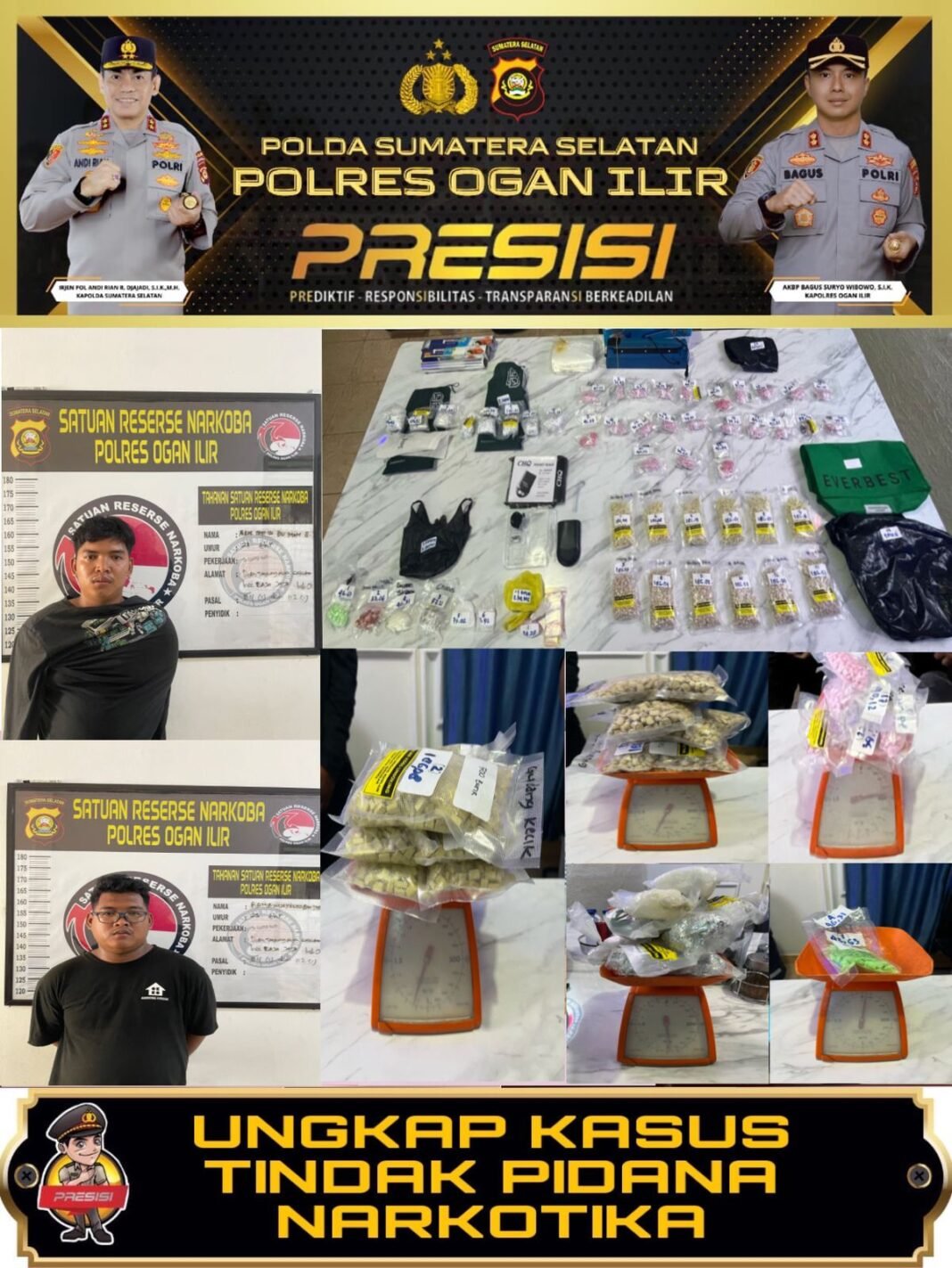 2 Pria Diduga Pengedar Narkoba Berhasil di Amankan Satres Narkoba Polres Ogan Ilir 2 Pria Diduga Pengedar Narkoba Berhasil di Amankan Satres Narkoba Polres Ogan Ilir