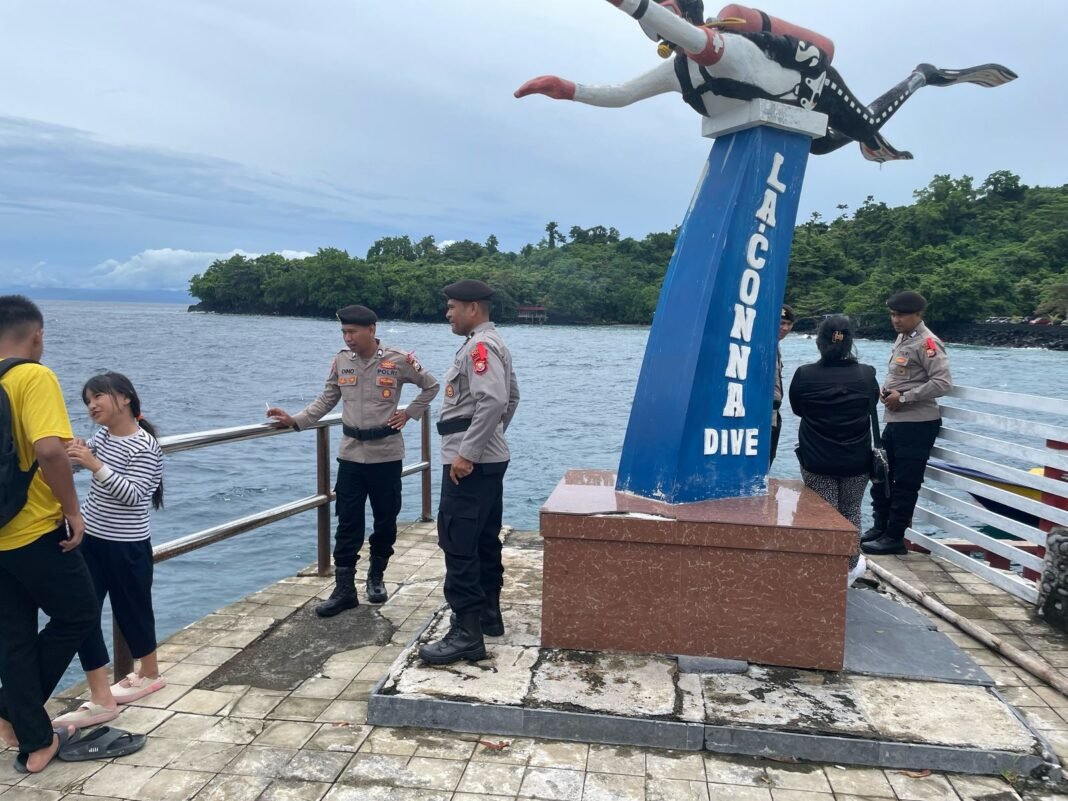 *Polda Malut Perketat Pengamanan di Objek Wisata Selama Liburan* *Polda Malut Perketat Pengamanan di Objek Wisata Selama Liburan*