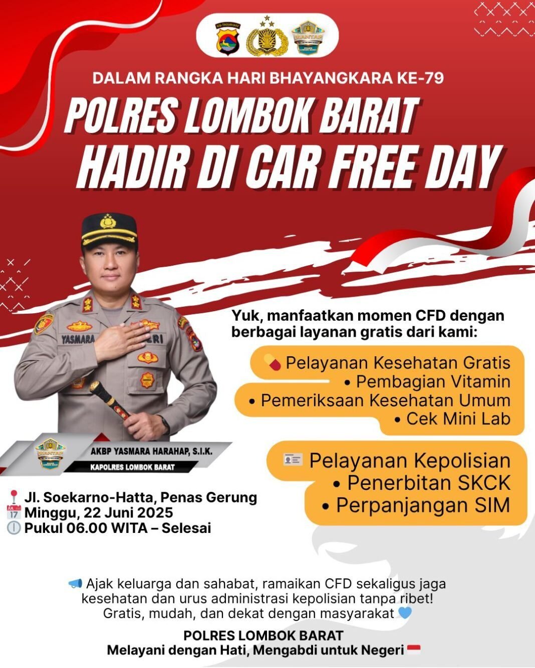 POLRES LOMBOK BARAT HADIR DI CFD, TAWARKAN LAYANAN KESEHATAN DAN ADMINISTRASI GRATIS POLRES LOMBOK BARAT HADIR DI CFD, TAWARKAN LAYANAN KESEHATAN DAN ADMINISTRASI GRATIS