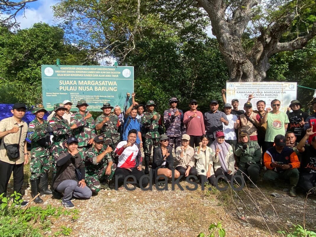 DANPOSAL Puger Kawal Pelepasliaran Satwa di Pulau Nusa Barong DANPOSAL Puger Kawal Pelepasliaran Satwa di Pulau Nusa Barong