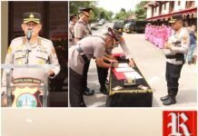 Kapolresta Barelang Kombes Pol Zaenal Arifin, Pimpin Upacara Sertijab Sejumlah Pejabat Polresta