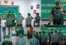 Danrem 182/JO Gelar Sidang Militer Tegakan Disiplin, Tiga Prajurit Disanksi