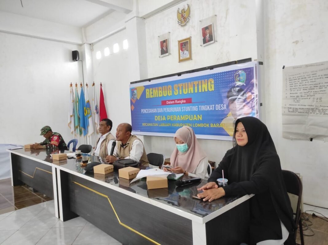 KEPALA DESA PERAMPUAN GELAR REMBUG STUNTING TEKAN ANGKA STUNTING DI MASYARAKAT KEPALA DESA PERAMPUAN GELAR REMBUG STUNTING TEKAN ANGKA STUNTING DI MASYARAKAT