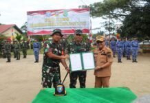 TMMD Reguler ke-125 Kodim 1202/Skw Resmi Ditutup, Inspektur Upacara Bacakan Amanat Pangdam XII/Tpr.