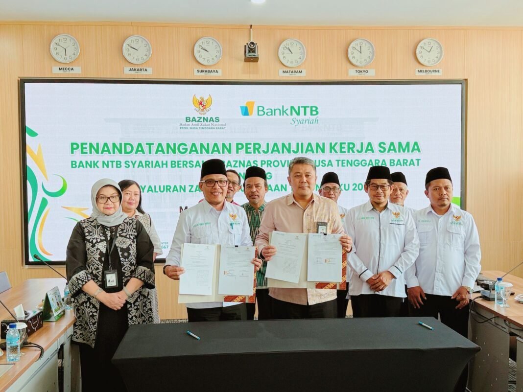 BANK NTB SYARIAH DAN BAZNAS NTB TEKEN KERJA SAMA UNTUK PEMBERDAYAAN MUSTAHIK BANK NTB SYARIAH DAN BAZNAS NTB TEKEN KERJA SAMA UNTUK PEMBERDAYAAN MUSTAHIK