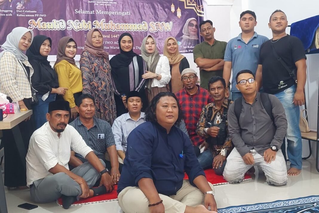 PW.IWO Aceh Peringati Maulid Nabi, Perkuat Solidaritas Wartawan Di Era Digital PW.IWO Aceh Peringati Maulid Nabi, Perkuat Solidaritas Wartawan Di Era Digital
