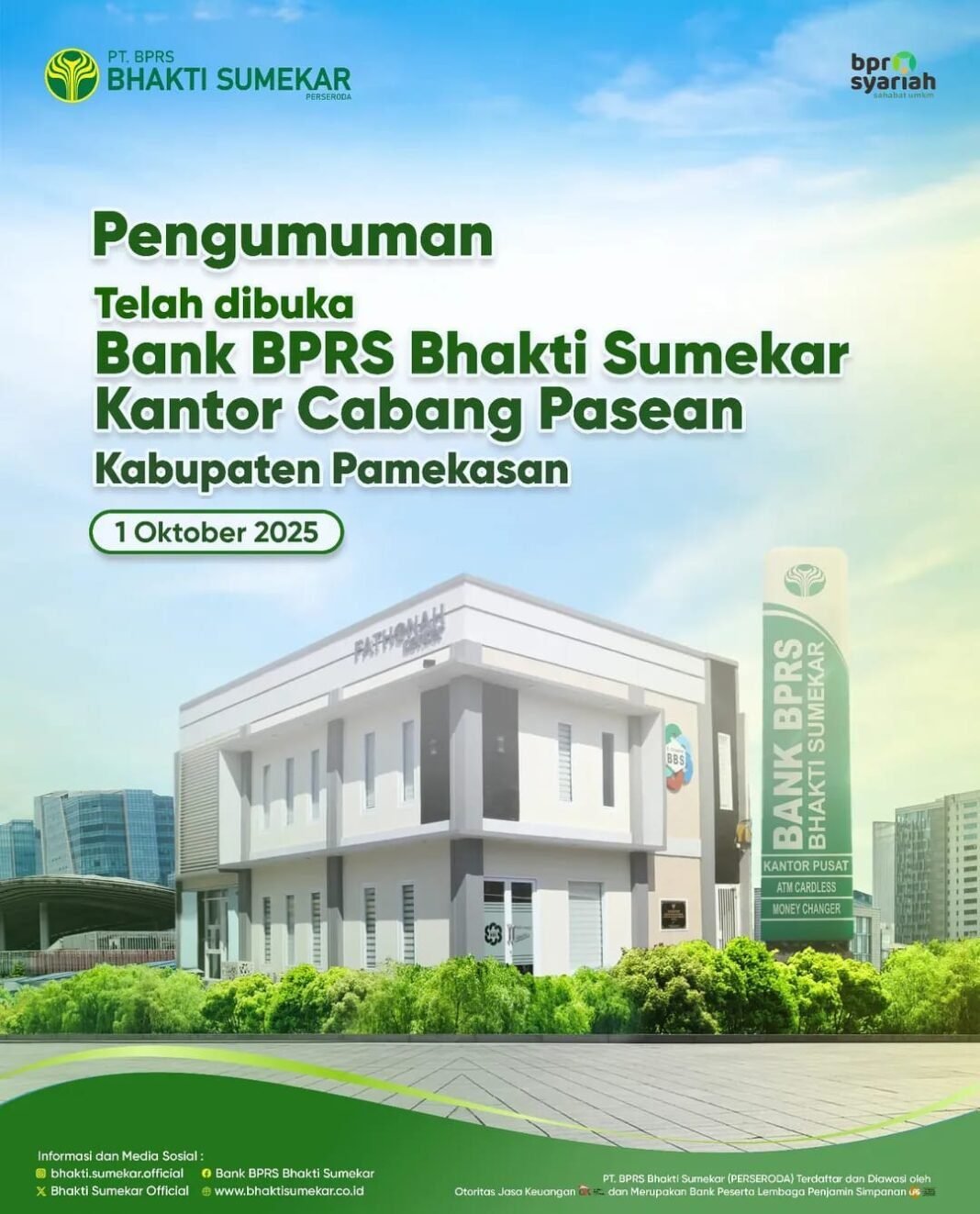 Guna Tingkatkan Aksesibilitas Perbankan Syariah,BPRS Bhakti Sumekar Resmikan Kantor Cabang Pasean Guna Tingkatkan Aksesibilitas Perbankan Syariah,BPRS Bhakti Sumekar Resmikan Kantor Cabang Pasean