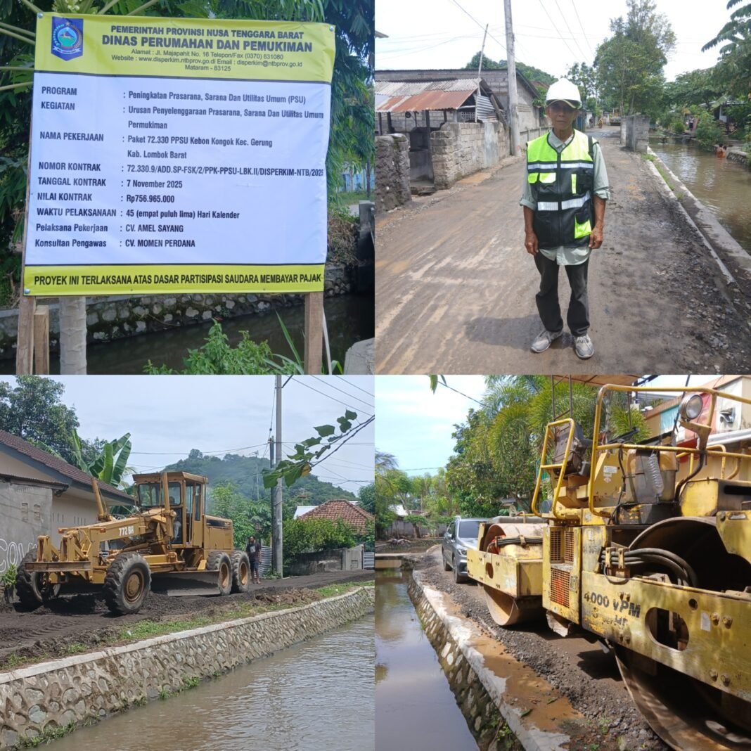 DISPERKIM NTB DAN CV AMEL SAYANG MULAI KERJAKAN PROYEK JALAN DUSUN BONGOR DISPERKIM NTB DAN CV AMEL SAYANG MULAI KERJAKAN PROYEK JALAN DUSUN BONGOR