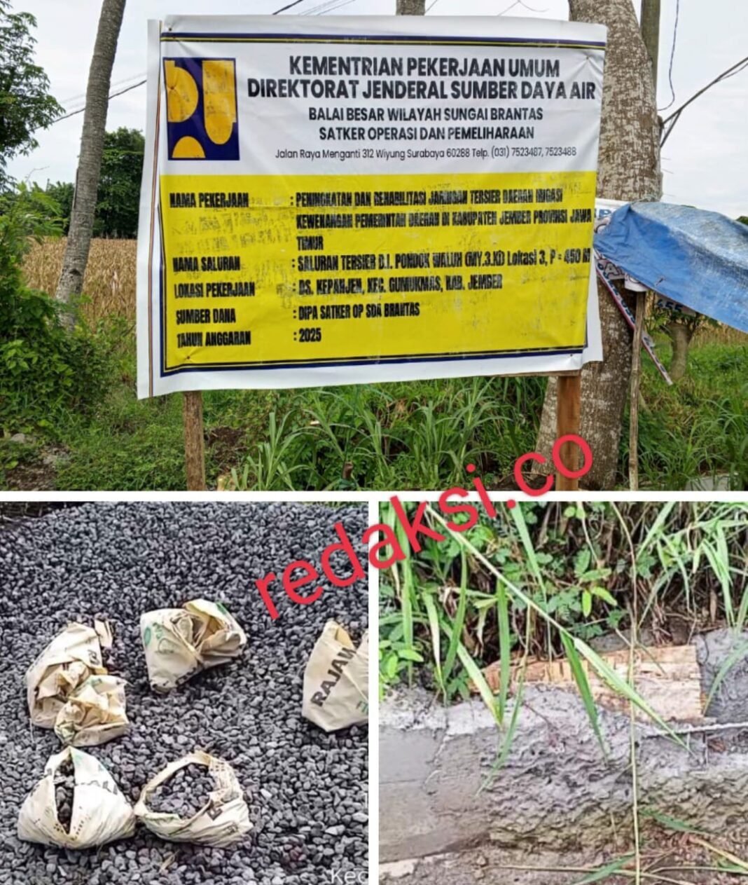 Diduga Ada Mark Up Volume, Warga Minta Monev Proyek Irigasi di Jember Tak Sekadar Formalitas Diduga Ada Mark Up Volume, Warga Minta Monev Proyek Irigasi di Jember Tak Sekadar Formalitas