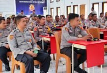 112 Peserta SIP Ikuti Pengambilan Sumpah dan Pakta Integritas di Polresta Tidore