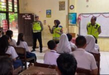 Personil Sat Lantas Polres Sibolga Gelar ” Police to School Di SMP Negeri 2 Sibolga
