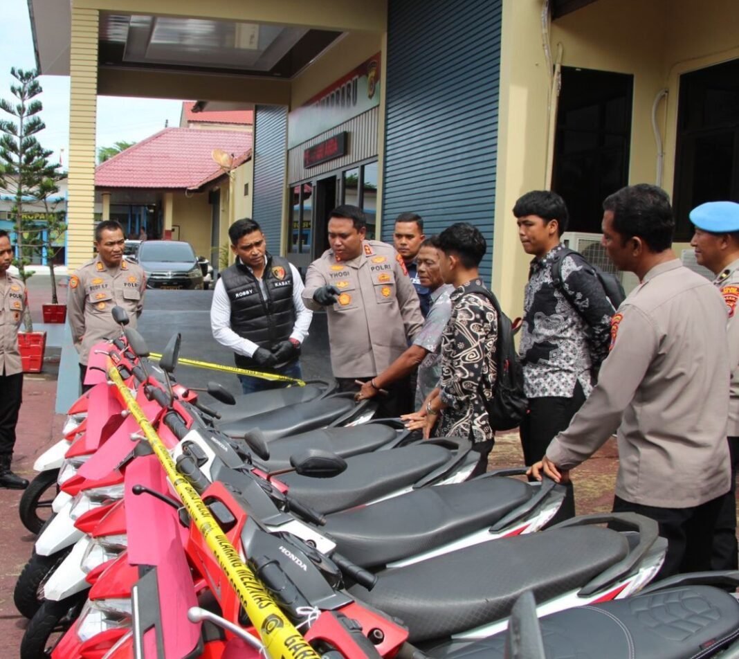 Resmob Polres Aceh Barat Gerebek Jaringan Curanmor Antar Kabupaten, Berhasil Amankan Puluhan Motor Resmob Polres Aceh Barat Gerebek Jaringan Curanmor Antar Kabupaten, Berhasil Amankan Puluhan Motor