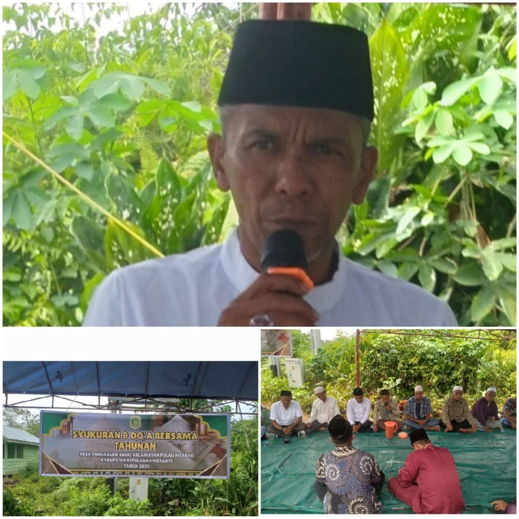 Traďisi syukuran dan ďo”a bersama tahunan Desa Pangkalan Balai Kecamatan Pulau Merbau. Traďisi syukuran dan ďo”a bersama tahunan Desa Pangkalan Balai Kecamatan Pulau Merbau.