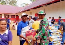 Salurkan Bantuan,Kodam I/BB.Brigif 7 RR Yonif 125 Simbisa,Yonif 122/TS dan PU Balai Wilayah Sungai Sumut