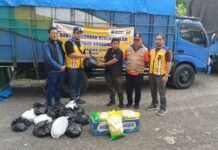 Pemko Sibolga Terima Bantuan Sembako dan Alat Berat dari PT.Brantas Abipra
