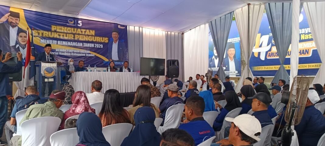 DPD Partai NasDem Jember Gelar Penguatan Struktur, Siapkan Kader Menuju Pemenangan Pemilu 2029 DPD Partai NasDem Jember Gelar Penguatan Struktur, Siapkan Kader Menuju Pemenangan Pemilu 2029