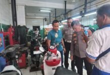 Polres Pelabuhan Belawan Berikan Service Motor Gratis bagi Warga Terdampak Banjir