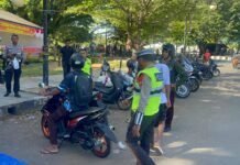 Ciptakan Lalu Lintas Aman, Satgas Kamseltibcar Lantas Gencarkan Imbauan di Hari Ketiga Operasi Lilin*