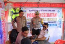 Polda Malut Hadirkan Layanan Kesehatan di Pelabuhan Ferry Sofıfi Saat Operasi Lilin Kie Raha 2025