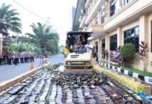 Polda Banten Musnahkan 12 Kg Narkoba dan Ribuan Botol Miras