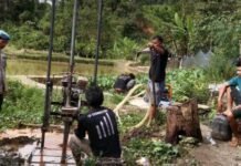 Polres Taput Bangun Sumur Bor, Hadirkan Air Bersih bagi Warga Lobu Pining Pascabencana Longsor