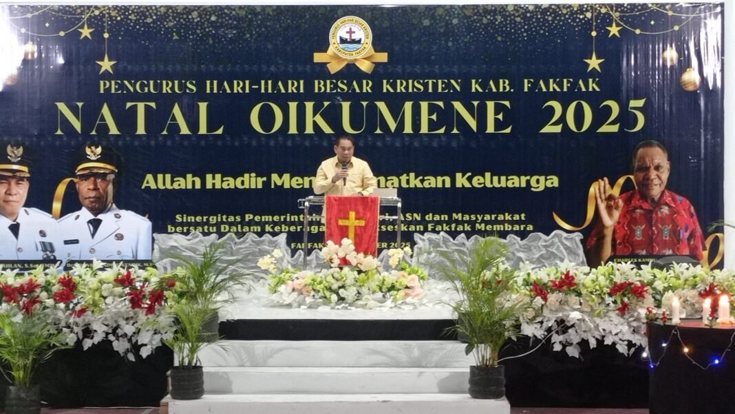 Natal Oikumene 2025 di Fakfak, Bupati Ajak Umat Tebar Damai dan Harapan Natal Oikumene 2025 di Fakfak, Bupati Ajak Umat Tebar Damai dan Harapan