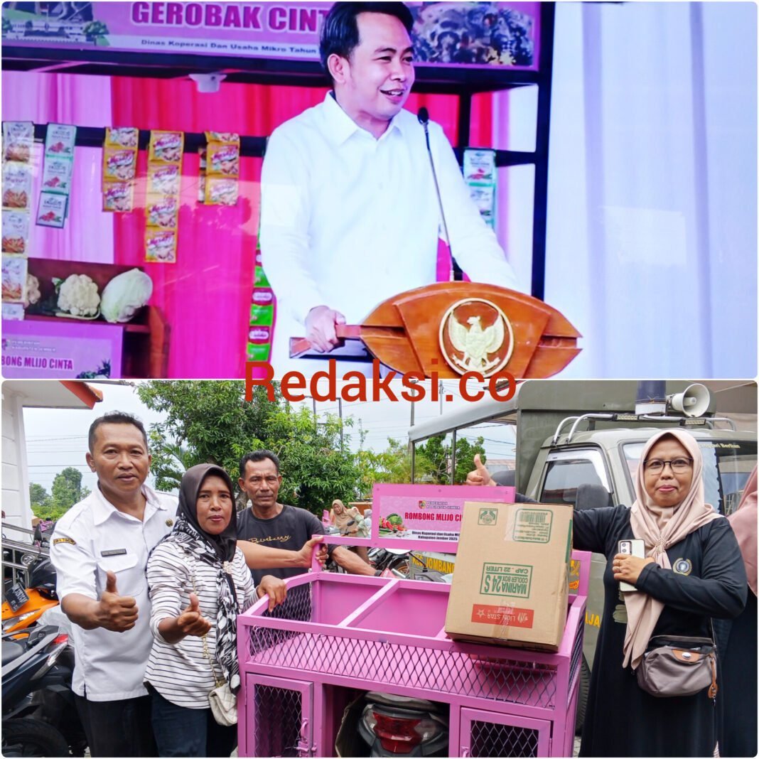 Dorong UMKM Naik Kelas, Pemkab Jember Bagikan 85 Gerobak Mlijo Cinta Dorong UMKM Naik Kelas, Pemkab Jember Bagikan 85 Gerobak Mlijo Cinta