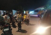 Polsek Padang Tualang Gelar Patroli Blue Light, Cegah Geng Motor dan Kejahatan Jalanan