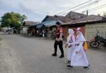 Polres Kepulauan Sula Gelar Strong Poin Pagi, Wujudkan Rasa Aman Aktivitas Masyarakat