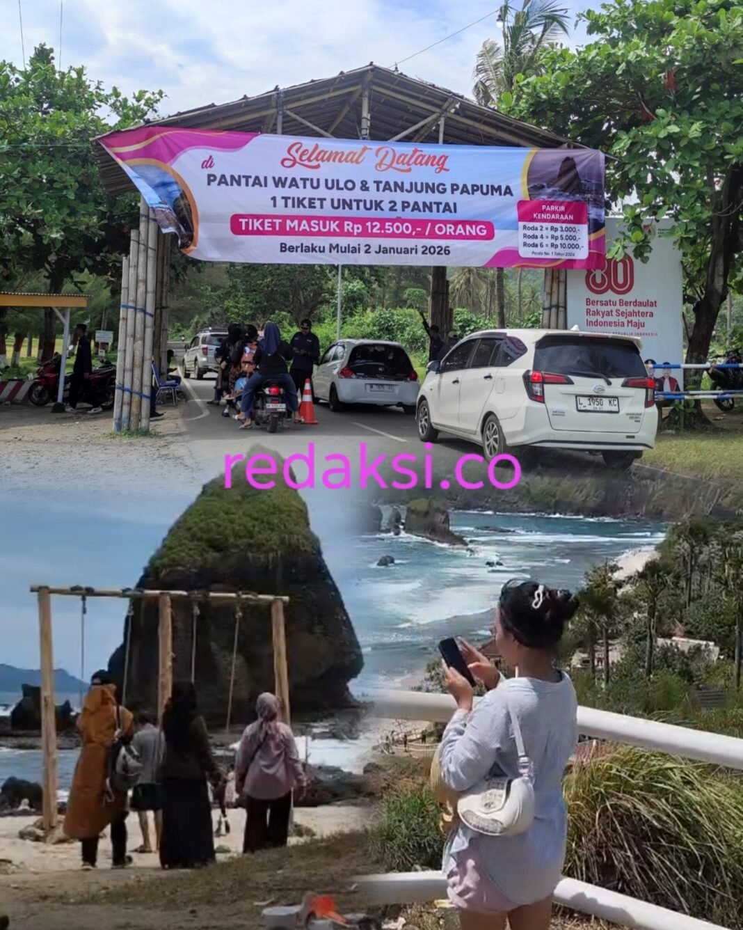 Sekali Bayar Rp12.500, Wisatawan Luar Kabupaten Ramai Kunjungi Papuma–Watu Ulo Sekali Bayar Rp12.500, Wisatawan Luar Kabupaten Ramai Kunjungi Papuma–Watu Ulo