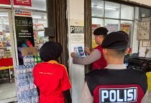 Sat Samapta Polres Langkat Gelar Patroli Blue Light dan Sosialisasi Call Center 110