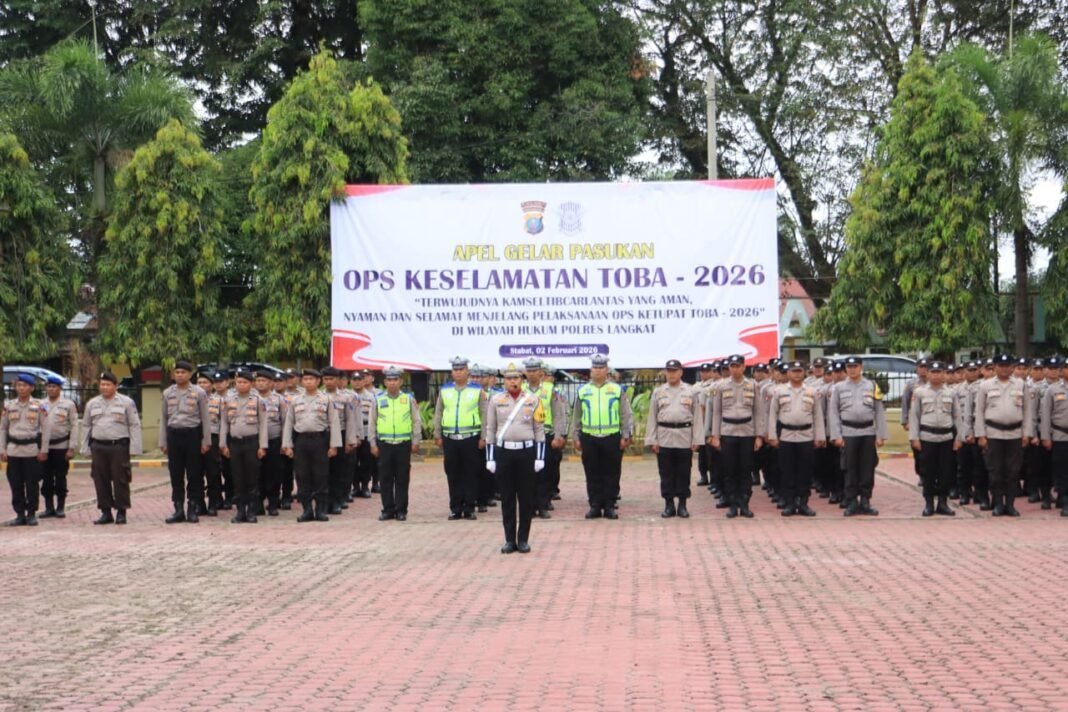 Polres Langkat Gelar Apel Operasi Keselamatan Toba 2026, Perkuat Sinergi Wujudkan Lalu Lintas Aman dan matan Polres Langkat Gelar Apel Operasi Keselamatan Toba 2026, Perkuat Sinergi Wujudkan Lalu Lintas Aman dan matan