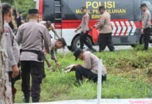 Polres Mateng Gelar Aksi Indonesia Bersih di KTM Tobadak, Wujud Nyata Kepedulian Lingkungan
