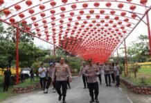 Kapolres Langkat pantau pengamanan Imlek di Vihara Avaloketisvara Stabat