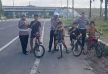 Satlantas Polres Langkat Intensifkan Edukasi “Asmara Subuh” di Stabat, Tekan Risiko Laka Lantas