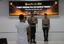 AKBP Hengky Kristanto Abadi Resmi Lantik Kasat Reskrim Baru, Siap Perkuat Penegakan Hukum di Mamuju Tengah