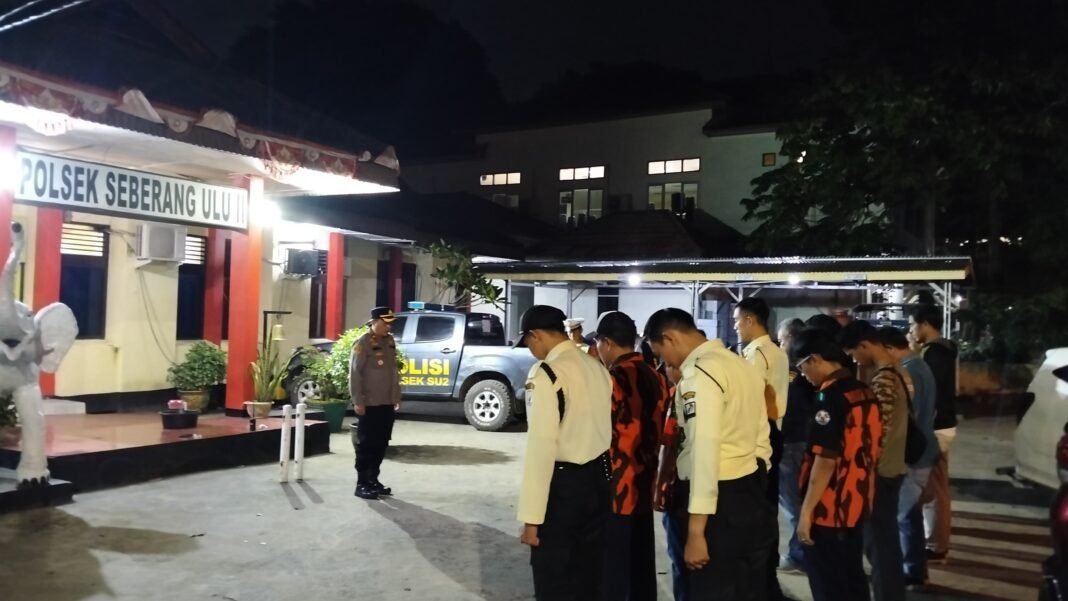 Polsek SU II Bersama PAC Pemuda Pancasila SU II Palembang Gelar Apel KRYD, Antisipasi Gangguan Kamtibmas Polsek SU II Bersama PAC Pemuda Pancasila SU II Palembang Gelar Apel KRYD, Antisipasi Gangguan Kamtibmas