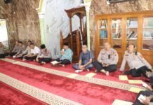 Giat Binrohtal Personel Polres Langkat Tingkatkan Keimanan dan Integritas dalam Bertugas