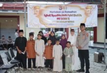 Polres Mamuju Tengah Gelar Buka Puasa Bersama dan Santuni Anak Yatim di Masjid Al-Mukhlisin