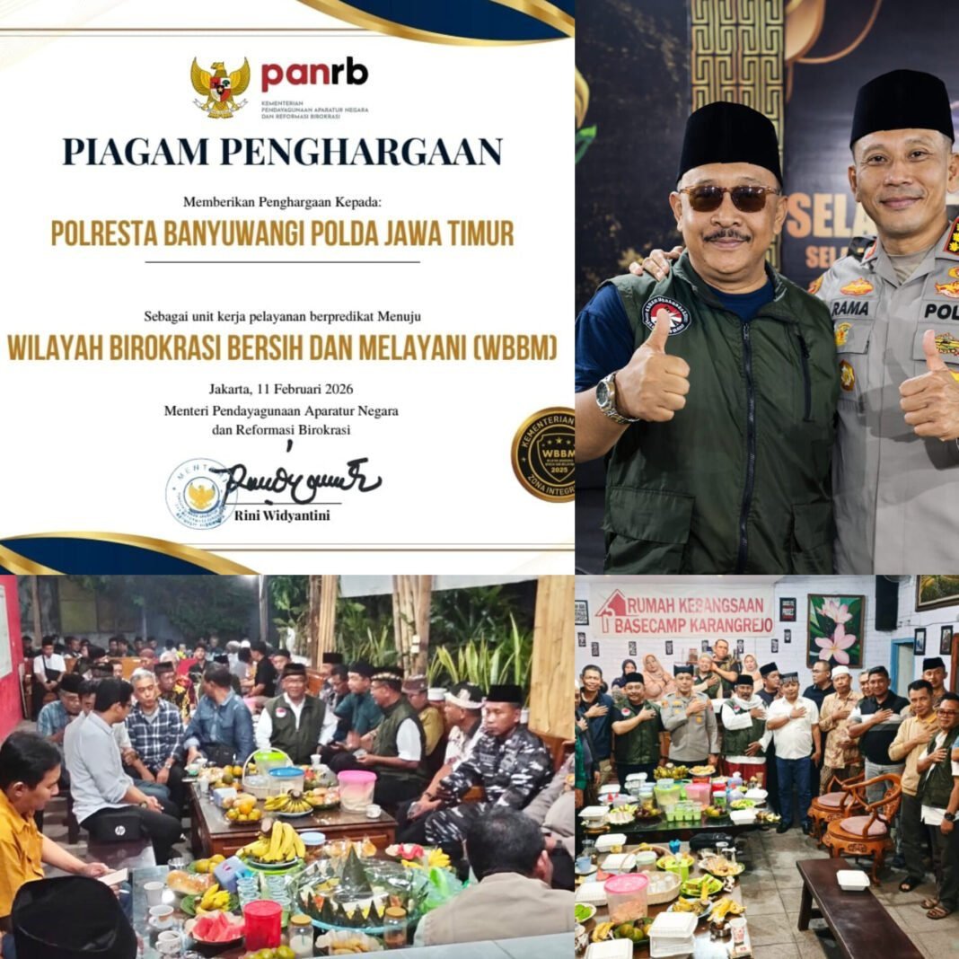 Janji yang Terbayar: Polresta Banyuwangi Resmi Sandang WBBM dari MenPAN-RB Janji yang Terbayar: Polresta Banyuwangi Resmi Sandang WBBM dari MenPAN-RB