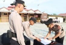 Tongkat Komando Wakapolres Majene Berganti, Kompol Andri Aryansyah Resmi Menjabat