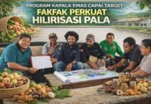 Program Kapala Emas Capai Target, Fakfak Perkuat Hilirisasi Pala.