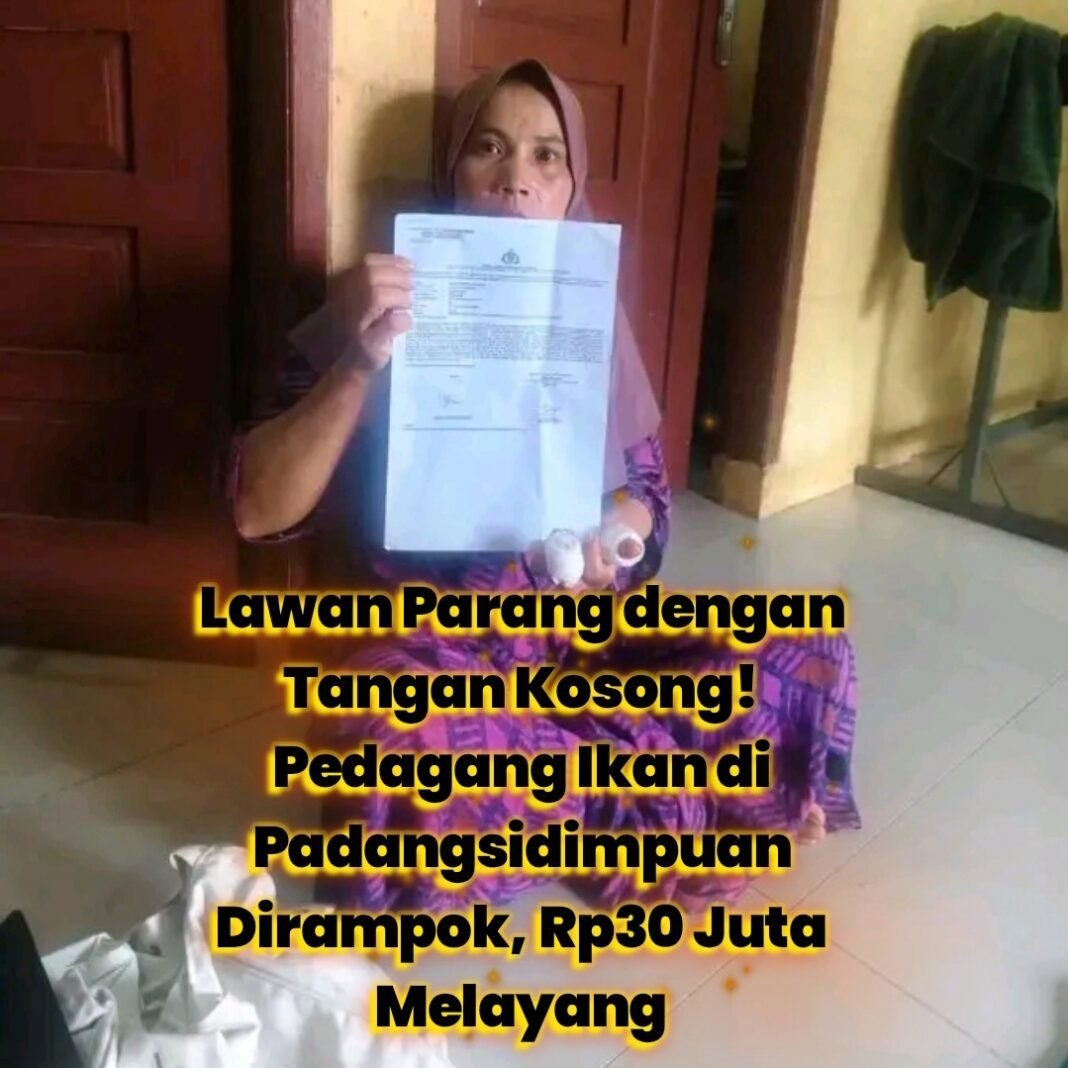 Lawan Parang dengan Tangan Kosong! Pedagang Ikan di Padangsidimpuan Dirampok, Rp30 Juta Melayang Lawan Parang dengan Tangan Kosong! Pedagang Ikan di Padangsidimpuan Dirampok, Rp30 Juta Melayang
