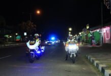 Cegah Laka Lantas, Pos Pam Terpadu Operasi Ketupat Kie Raha 2026 Polda Malut Gelar Patroli Blue Light