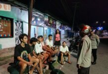 Patroli Malam Ditingkatkan, Polsek Jajaran Polres Halsel Jaga Kondusifitas Wilayah