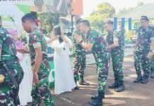 Halalbihalal Yonarmed 08/UY Pererat Kebersamaan Prajurit dan Keluarga Besar
