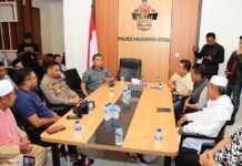 Polda Malut Fasilitasi Pertemuan Lintas Elemen di Halut, Wujudkan Cooling System dan Jaga Kondusifitas