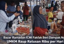 Bazar Ramadan ICMI Fakfak Beri Dampak Nyata, UMKM Raup Ratusan Ribu per Hari