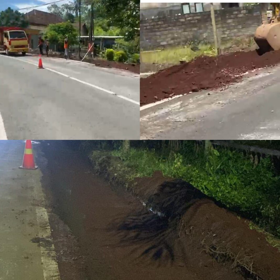 Proyek Pelebaran Jalan Srono–Muncar Disorot, Diduga Gunakan Material dari Tambang Ilegal Proyek Pelebaran Jalan Srono–Muncar Disorot, Diduga Gunakan Material dari Tambang Ilegal